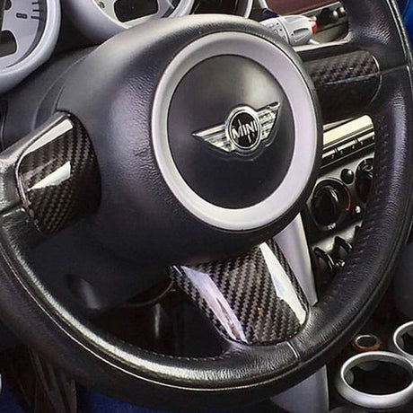 MINI R50 Steering wheel with carbon fibre trim cover