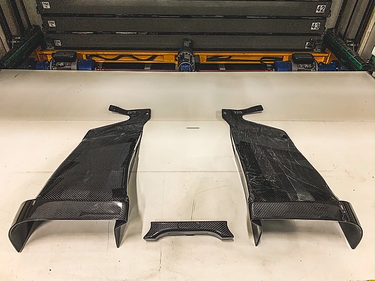 RSI C6 F56 MINI Rear Diffuser - Challenge Edition - Fibreglass & Carbon