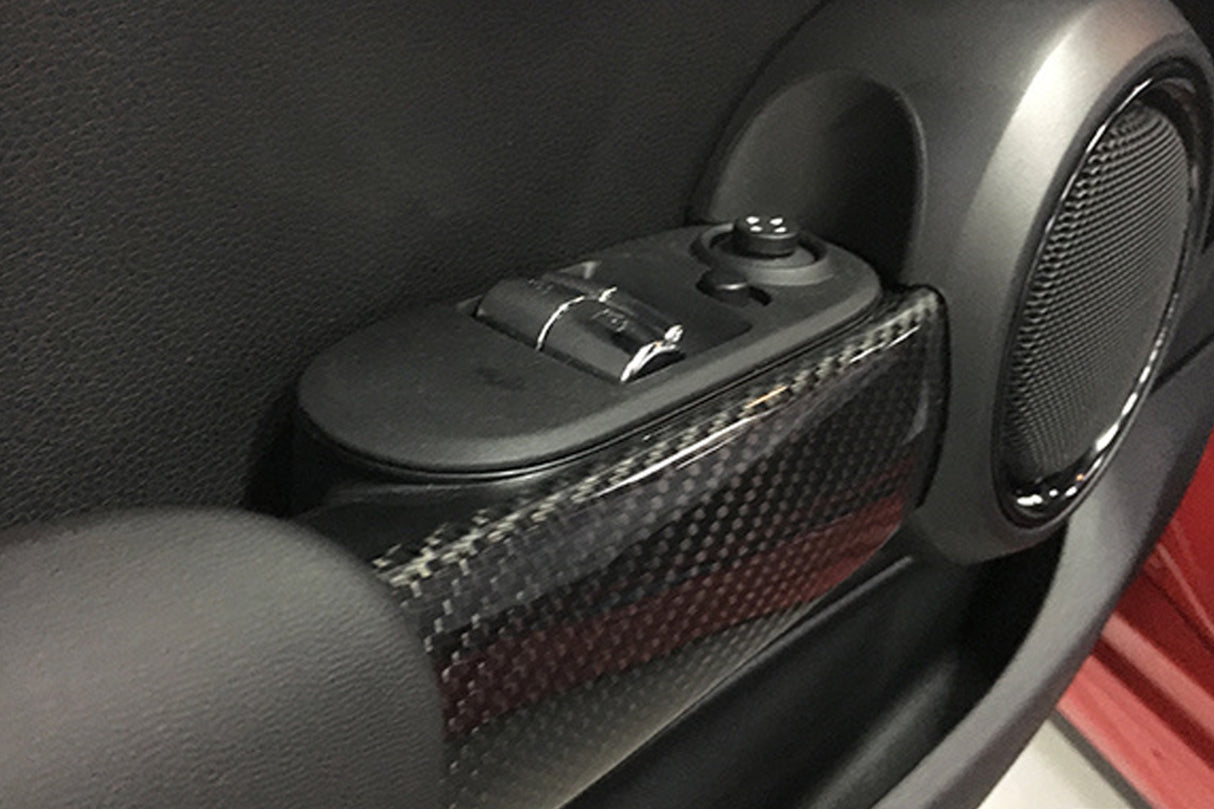 Carbon Fibre MINI F56 Interior Door Handle Covers