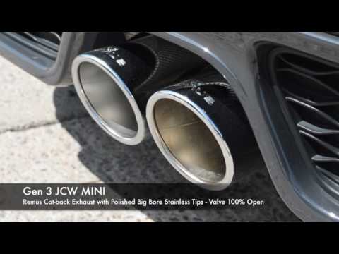 Remus Sports Exhaust Valved Cat Back For MINI F56 & F55 Cooper S & JCW PRE LCI