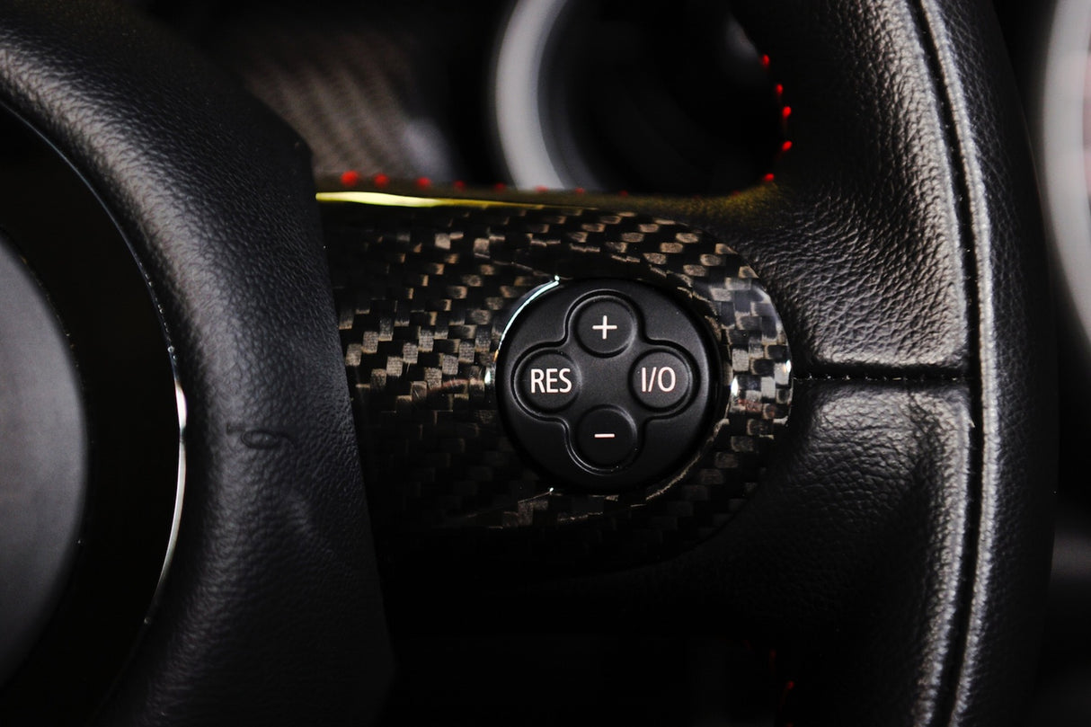 RSI C6 Carbon Fibre Steering Wheel Trim Covers For Gen 2 MINI's