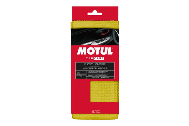 Motul, car, care, clean, microfibre, microfiber, cloth, plastics, plastic